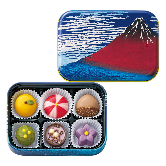 【預訂】【情人節限定】甘味画廊 - 赤富士 鐡盒B