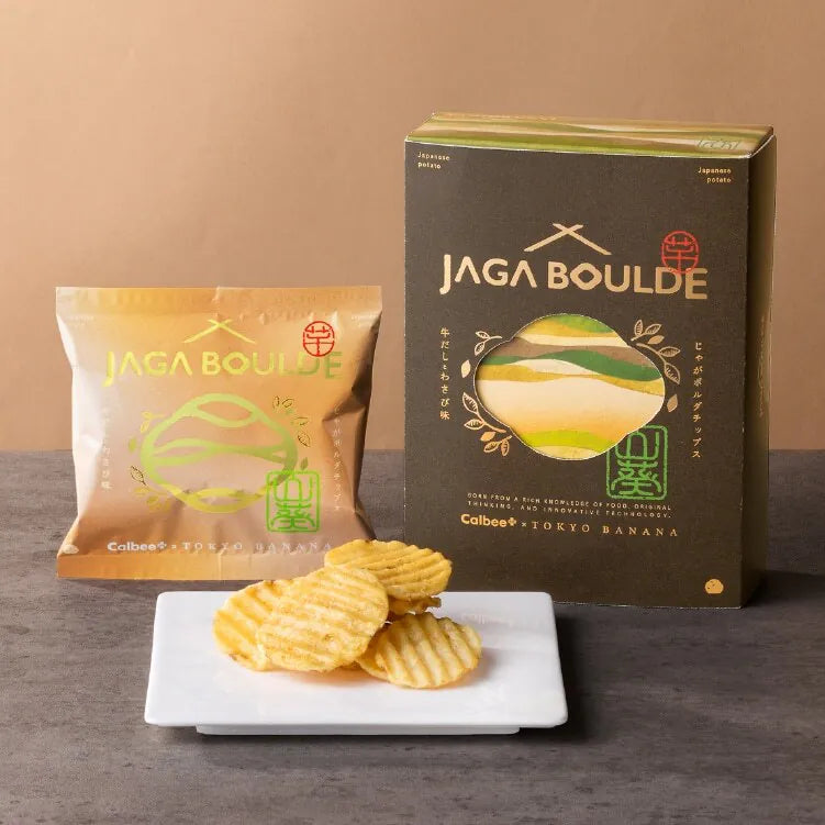 【預訂】CALBEE+ X TOKYO BANANA  - 牛肉芥末味厚切薯片4袋入