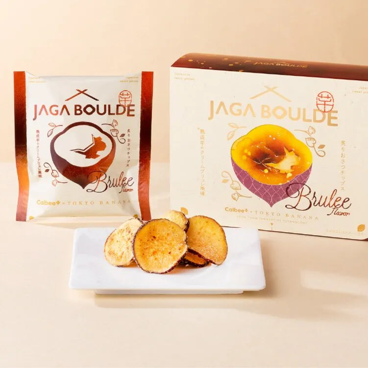 【預訂】CALBEE+ X TOKYO BANANA  - 焦糖布甸味灸燒熟成番薯片4袋入