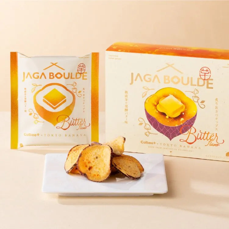【預訂】CALBEE+ X TOKYO BANANA  - 發酵牛油味灸燒熟成番薯片4袋入
