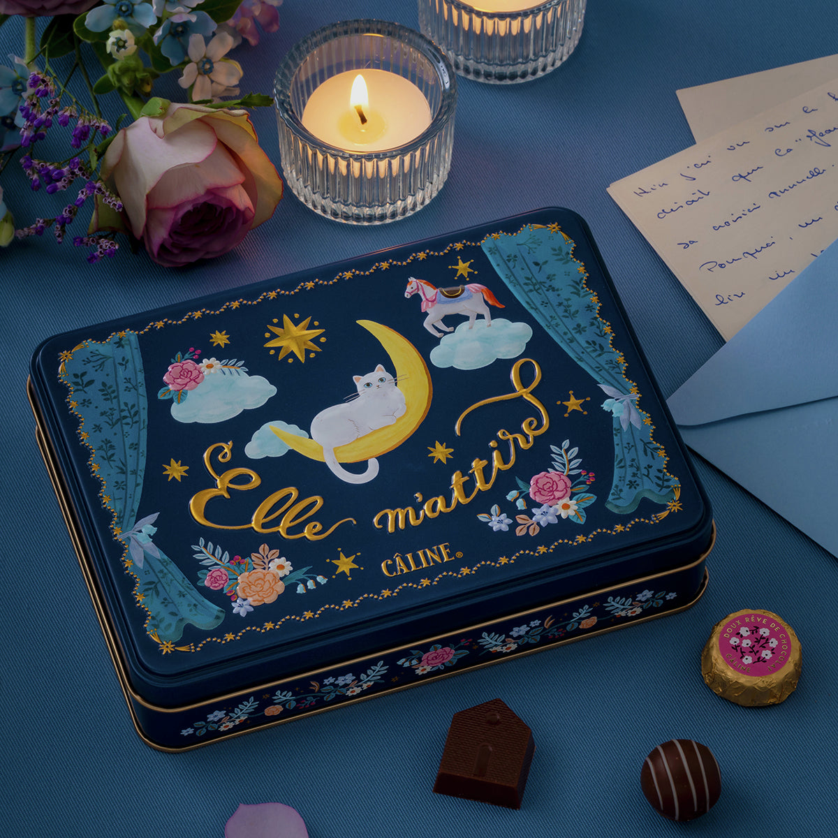 【預訂】【情人節限定】CALINE - 月亮系列貓鐵盒15件裝