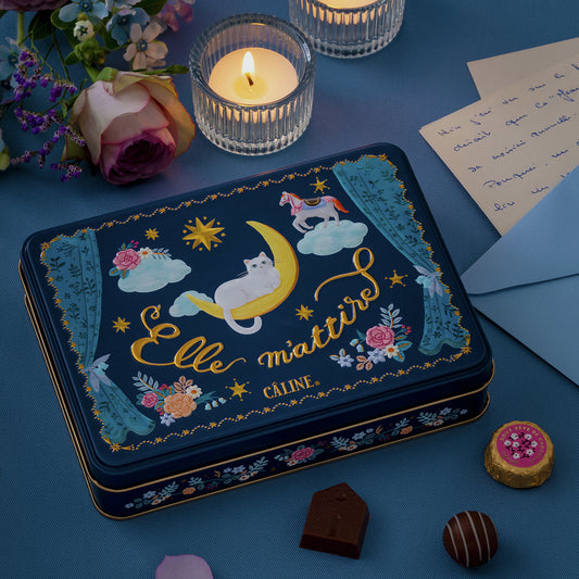 【預訂】【情人節限定】CALINE - 月亮系列貓鐵盒15件裝