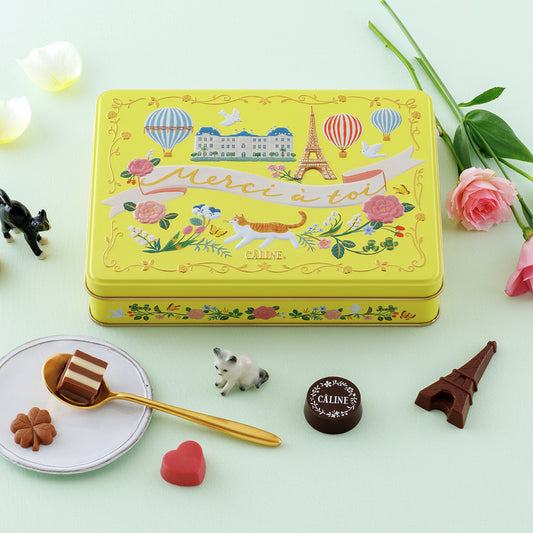 【預訂】【情人節限定】CALINE - 巴黎系列貓鐵盒24件裝