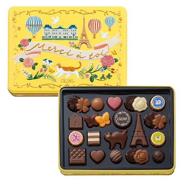 【預訂】【情人節限定】CALINE - 巴黎系列貓鐵盒24件裝