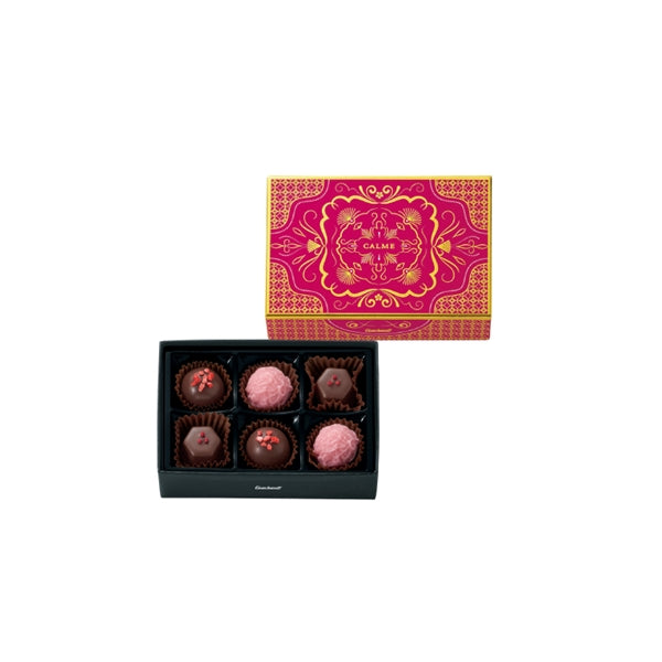 【預訂】【情人節限定】CALME - 甘王草莓松露朱古力6粒