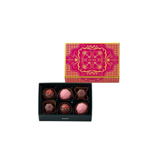 【預訂】【情人節限定】CALME - 甘王草莓松露朱古力6粒