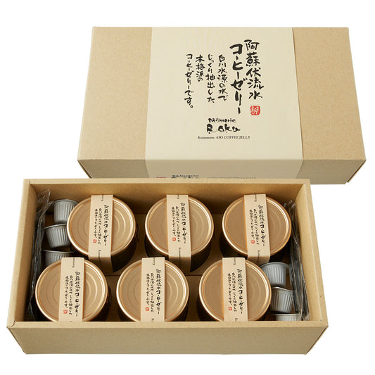 【預訂】熊本阿蘇伏流水 - COFFEE JELLY咖啡果凍 130G×6個