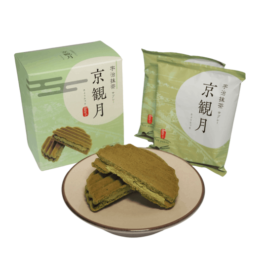 【現貨】京伏見菓匠和晃 - 京觀月 抹茶窩夫夾心餅3件裝