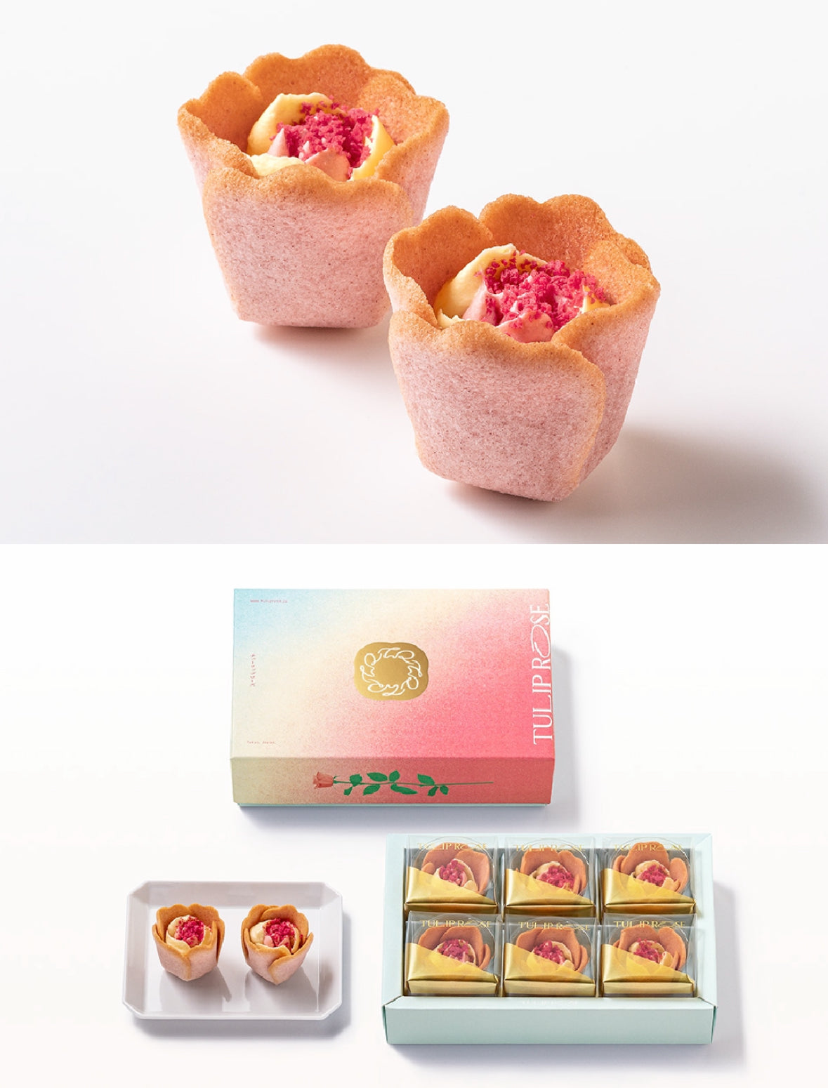 【預訂】TOKYO TULIP ROSE - 鬱金香玫瑰白桃奶油味6件裝