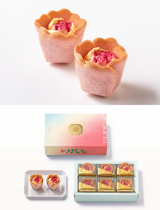 【預訂】TOKYO TULIP ROSE - 鬱金香玫瑰白桃奶油味6件裝