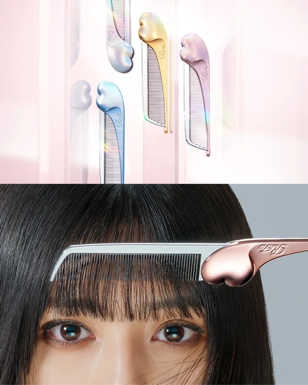 【預訂】日本REFA  - (正常人買唔到系列) HEART COMB AIRA 心形抗靜電摺疊尖尾梳(四色)