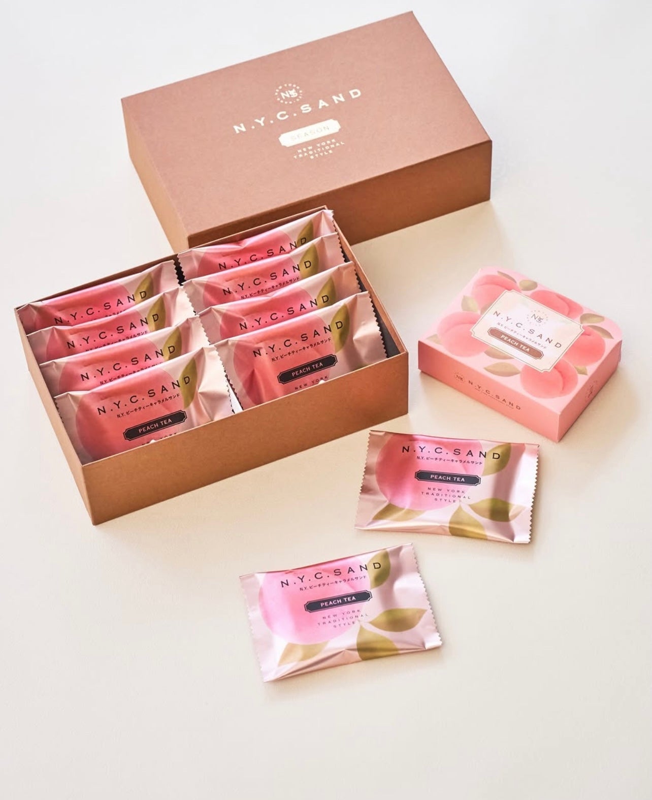 【預訂】N.Y.C. SAND - PEACH TEA 8件裝