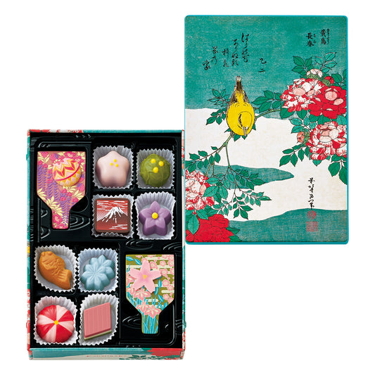 【預訂】【情人節限定】甘味画廊 - 黃色鳥與長春花 鐡盒G