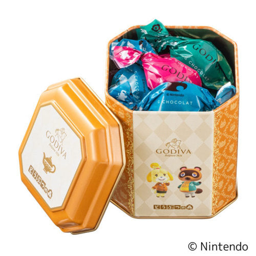 【預訂】【情人節限定】GODIVA - GODIVA MEETS 動物森友會 朱古力脆脆 6件裝