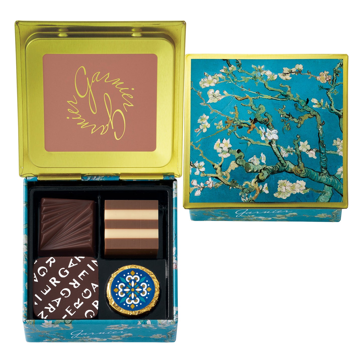 【預訂】【情人節限定】GARNIER - 盛開的杏枝鐡盒C