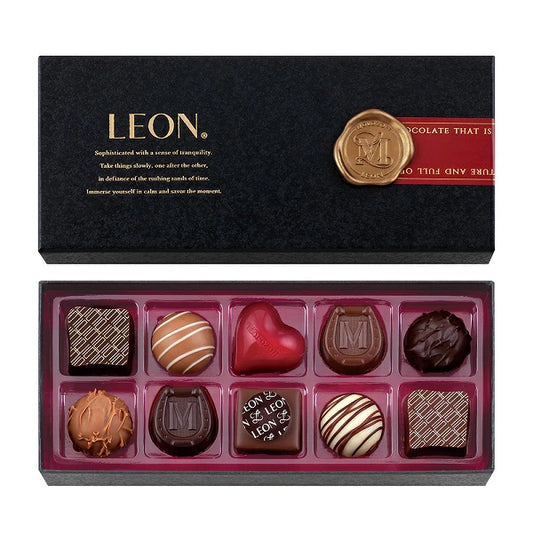 【預訂】【情人節限定】LEON - 松露朱古力10件裝