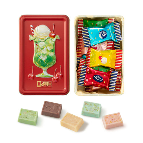 【預訂】【情人節限定】MARY CHOCOLATE HAJIKERU CANDY CHOCOLATE - 綜合爆炸糖朱古力鐵盒9件裝(S)