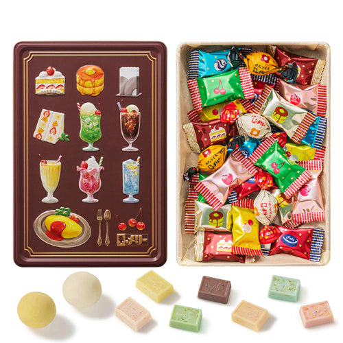 【預訂】【情人節限定】MARY CHOCOLATE HAJIKERU CANDY CHOCOLATE - 綜合朱古力鐵盒25件裝(XL)