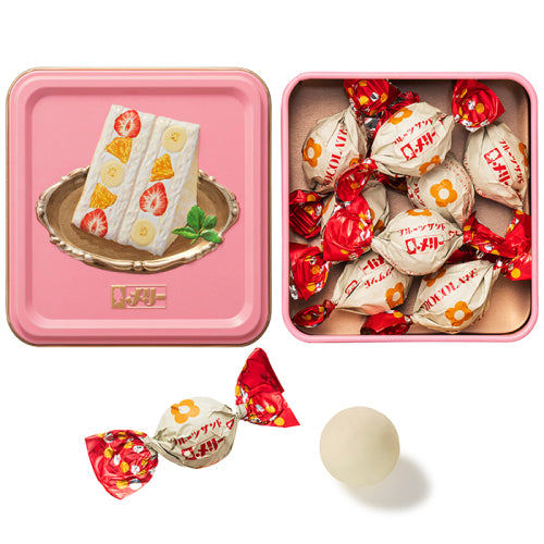 【預訂】【情人節限定】MARY CHOCOLATE HAJIKERU CANDY CHOCOLATE - 水果三文治爆炸糖朱古力鐵盒8件裝