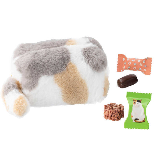 【預訂】【情人節限定】NEKOMYA~MIRE - 貓貓毛絨絨化妝袋(花貓)