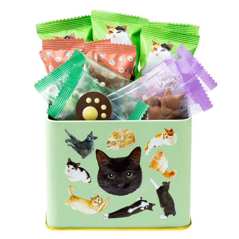 【預訂】【情人節限定】NEKOMYA~MIRE - 貓咪收納鐵盒14件裝