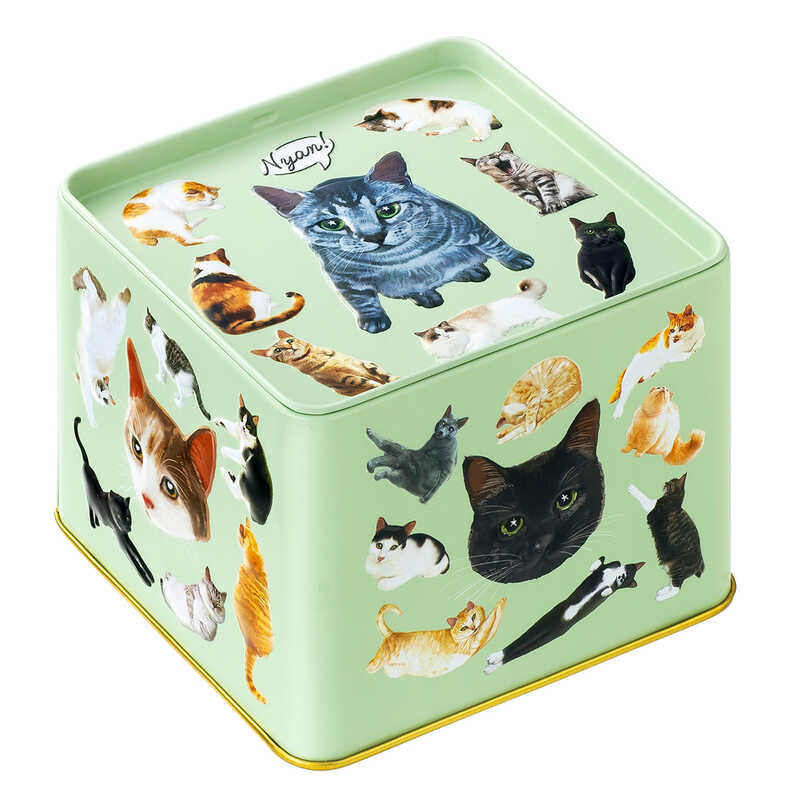 【預訂】【情人節限定】NEKOMYA~MIRE - 貓咪收納鐵盒14件裝