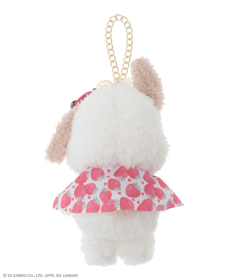 【現貨】MAISON DE FLEUR X いちご新聞 - 草莓新聞布甸狗狗吊飾