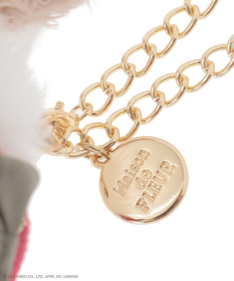 【現貨】MAISON DE FLEUR X いちご新聞 - 草莓新聞布甸狗狗吊飾