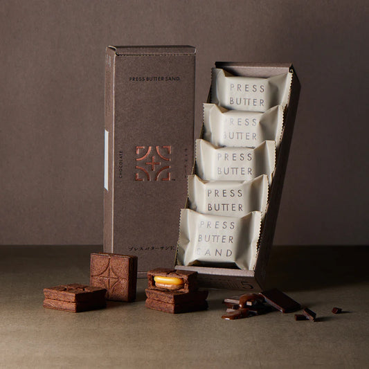【預訂】PRESS BUTTER SAND - CHOCOLATE味 5件裝