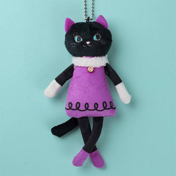 【現貨】【萬聖節限定】KALDI - 萬聖節 黑貓吊飾 (紫色)