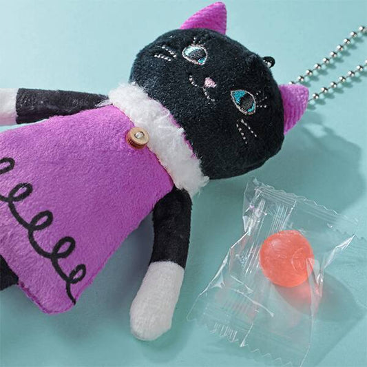 【現貨】【萬聖節限定】KALDI - 萬聖節 黑貓吊飾 (紫色)