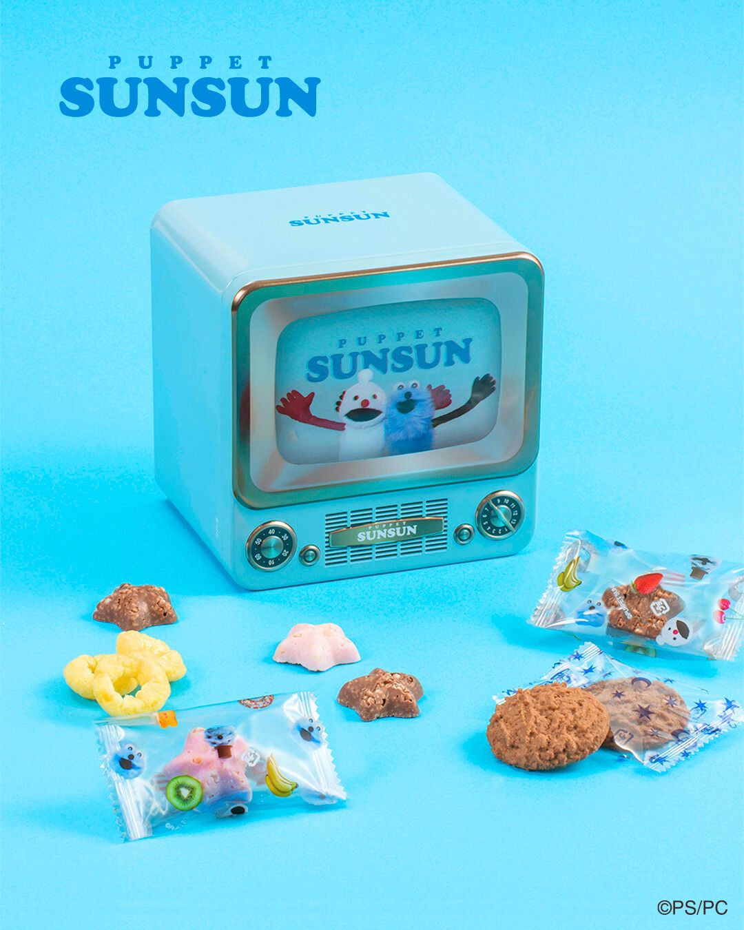 【預訂】【情人節限定】PUPPET SUN-SUN - 復古電視鐡盒7件裝