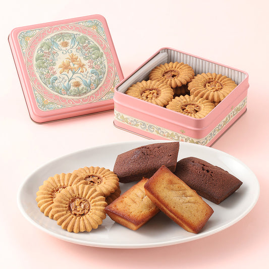 【預訂】【中秋禮盒】しまふうみ島風味 - 無麩質餅乾鐵盒 & 費南雪SET