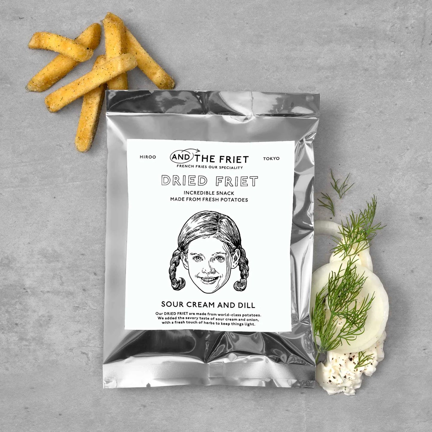 【預訂】AND THE FRIET - SOUR CREAM AND DILL 60G