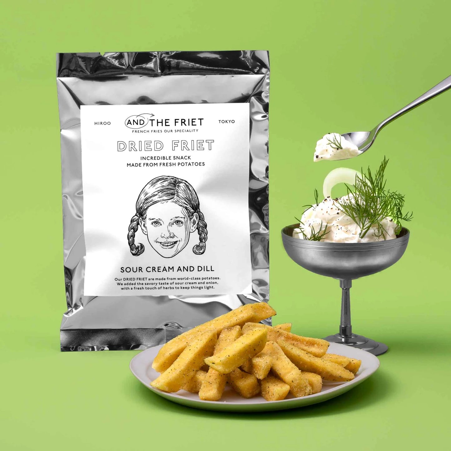 【預訂】AND THE FRIET - SOUR CREAM AND DILL 60G