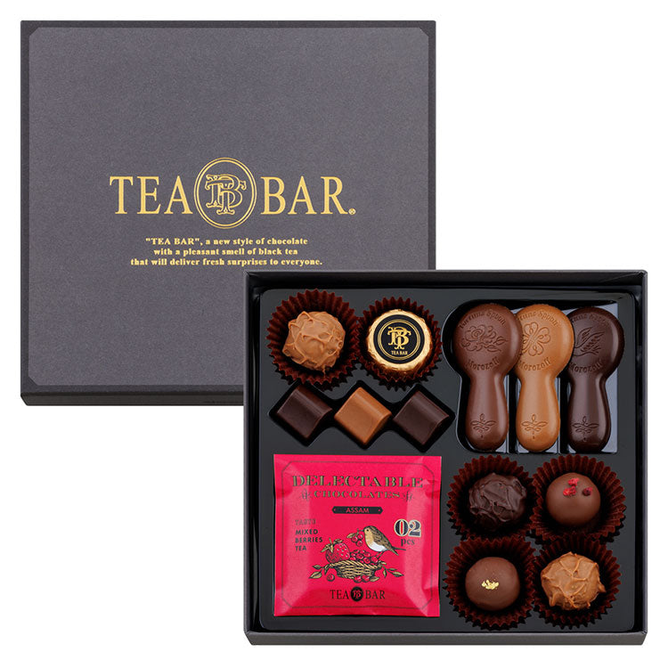 【預訂】【情人節限定】TEA BAR - 綜合茶味朱古力14件裝