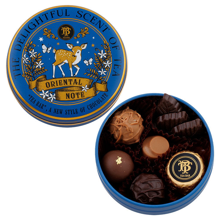 【預訂】【情人節限定】TEA BAR - 小鹿鐵盒茶味朱古力8件裝
