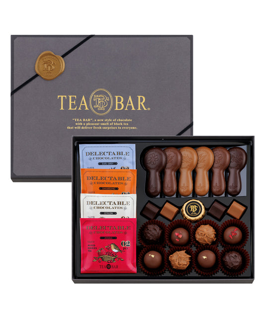 【預訂】【情人節限定】TEA BAR - 綜合茶味朱古力27件裝