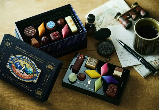 【預訂】【情人節限定】喫茶ペンギン TEA SALON PENGUIN - 雙層布寶盒19件裝