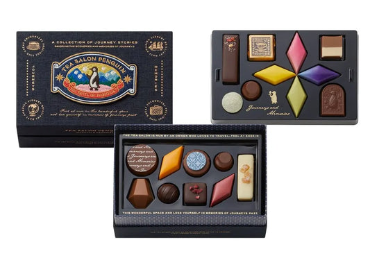 【預訂】【情人節限定】喫茶ペンギン TEA SALON PENGUIN - 雙層布寶盒19件裝