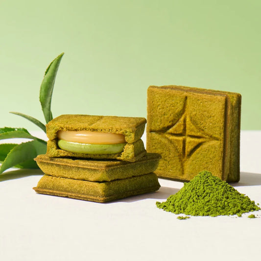 【預訂】PRESS BUTTER SAND - UJI MATCHA 宇治抹茶 5件裝