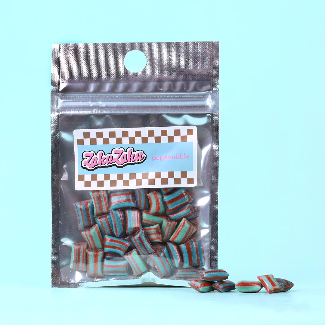 【預訂】【薄荷朱古力】PAPABUBBLE JAPAN - ZAKUZAKU 香脆薄荷朱古力糖 2包