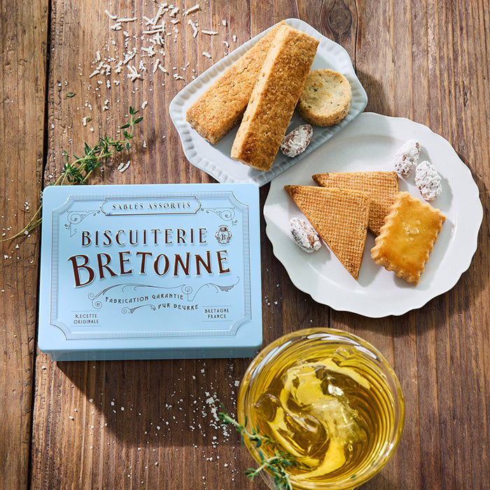 【預訂】BRETONNE BISCUITERIE - 鹽味芝士餅乾鐵盒26個入
