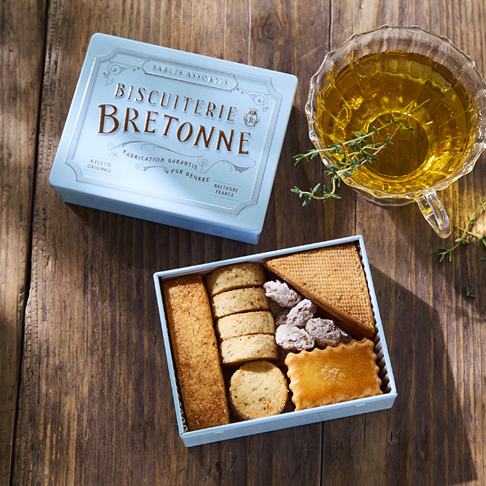 【預訂】BRETONNE BISCUITERIE - 鹽味芝士餅乾鐵盒26個入