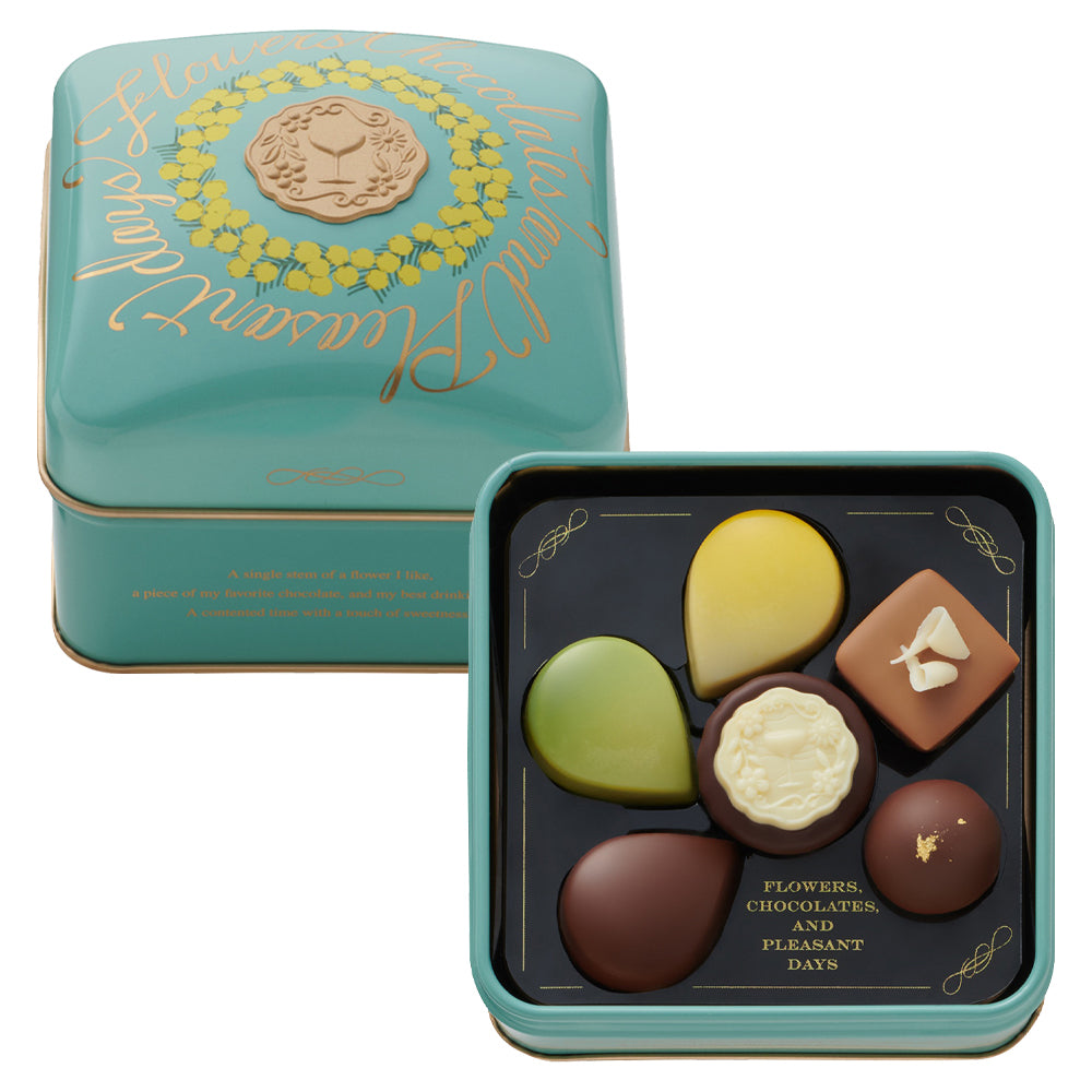 【預訂】【情人節限定】HANA TO SAKE TO CHOCOLATE - 浪漫午後鐵盒6件裝