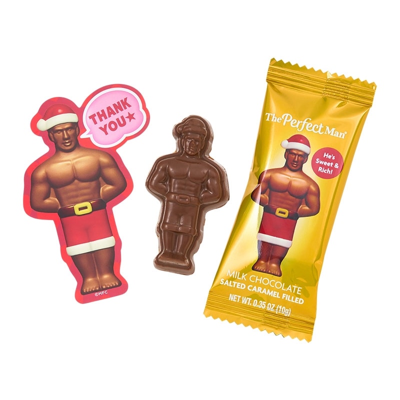 【預訂】【聖誕節限定】THE PERFECT MAN 大隻佬朱古力 - 朱古力（附貼紙款式隨機） - 圖2