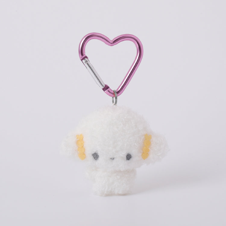 【現貨】SANRIO - 迷你毛絨絨心形吊飾 - COGIMYUN (小麥粉精靈)