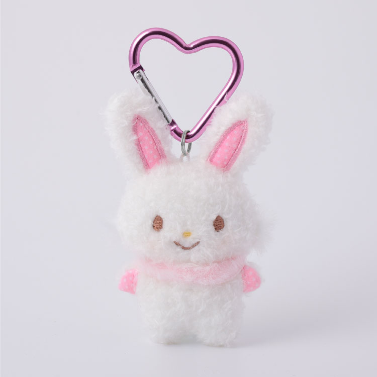 【現貨】SANRIO - 迷你毛絨絨心形吊飾 -WISH ME MEL (許願兔)