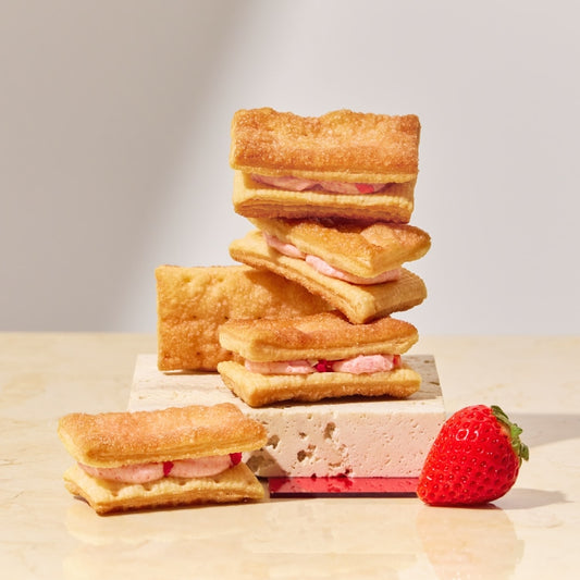 【預訂】VERY RUBY CUT - 士多啤梨千層酥5件裝